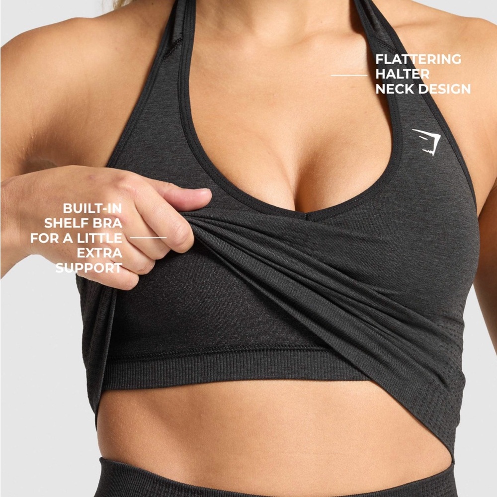 Gymshark Black Crop Top - Picture 9 of 10